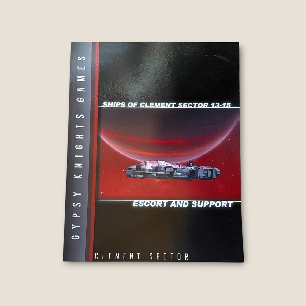 Gypsy Knights Games RPG Book Clement Sector Escort Support Black Excellent SciFi